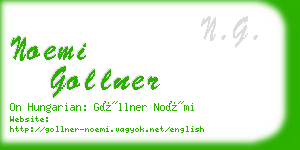 noemi gollner business card